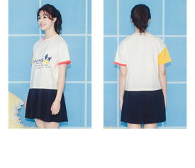阔色2016夏装新款韩版女装原创设计袖口撞色 堆糖,区